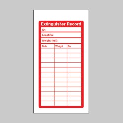 Fire Extinguisher Inspection Record Tags (Pack of 10) - TESTTTTT!!!!! Fire Extinguisher Inspection Record Tags (Pack of 10) - TESTTTTT!!!!!