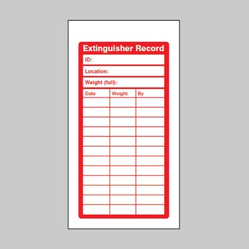 Fire Extinguisher Inspection Record Tags (Pack of 10) - TESTTTTT!!!!! Fire Extinguisher Inspection Record Tags (Pack of 10) - TESTTTTT!!!!!