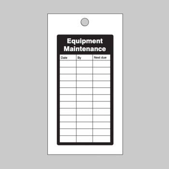 Equipment Maintenance Record Tags - TESTTTTT!!!!! 