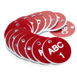 Engraved Valve Tags - Red with White Text - TESTTTTT!!!!! Engraved Valve Tags - Red with White Text - TESTTTTT!!!!!