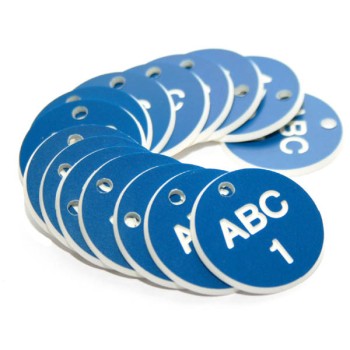 Engraved Valve Tags - Blue with White Text - TESTTTTT!!!!! Engraved Valve Tags - Blue with White Text - TESTTTTT!!!!!