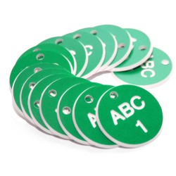 Engraved Valve Tags - Green with White Text - TESTTTTT!!!!! Engraved Valve Tags - Green with White Text - TESTTTTT!!!!!