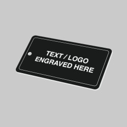 Key Fob - Black with White Text - Rectangle - TESTTTTT!!!!! Key Fob - Black with White Text - Rectangle - TESTTTTT!!!!!