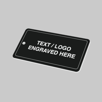 Key Fob - Black with White Text - Rectangle - TESTTTTT!!!!! Key Fob - Black with White Text - Rectangle - TESTTTTT!!!!!