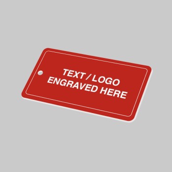 Key Fob - Red with White Text - Rectangle - TESTTTTT!!!!! Key Fob - Red with White Text - Rectangle - TESTTTTT!!!!!
