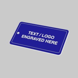 Blue Key Fob - White Text - Rectangle - TESTTTTT!!!!! Blue Key Fob - White Text - Rectangle - TESTTTTT!!!!!