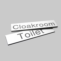 Engraved Sign with Adhesive Back - White - TESTTTTT!!!!! 