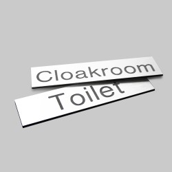 Engraved Sign with Adhesive Back - White - TESTTTTT!!!!! 
