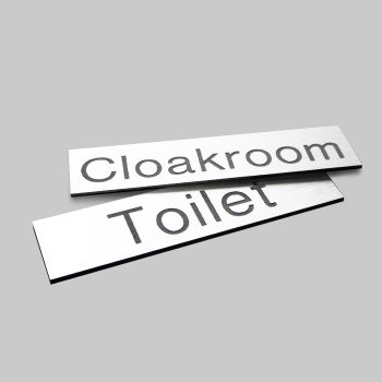 Engraved Sign with Adhesive Back - White - TESTTTTT!!!!! 