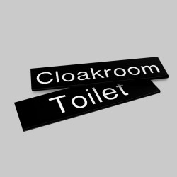 Engraved Sign with Adhesive Back - Black  - TESTTTTT!!!!! 