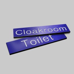 Engraved Sign with Adhesive Back - Blue  - TESTTTTT!!!!! 