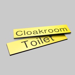 Engraved Sign with Adhesive Back - Yellow  - TESTTTTT!!!!! 
