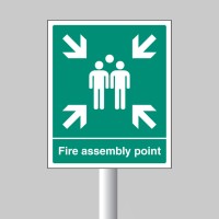 Fire Assembly Point - Aluminium with Channelling - TESTTTTT!!!!! Fire Assembly Point - Aluminium with Channelling - TESTTTTT!!!!!