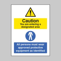 Designated Area - All Persons Must Wear Approved PPE - TESTTTTT!!!!! 