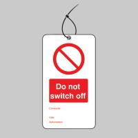Do Not Switch Off - Double Sided Tags (Pack of 10) - TESTTTTT!!!!! Do Not Switch Off - Double Sided Tags (Pack of 10) - TESTTTTT!!!!!