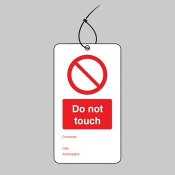 Do Not Touch - Double Sided Tags (Pack of 10) - TESTTTTT!!!!! Do Not Touch - Double Sided Tags (Pack of 10) - TESTTTTT!!!!!