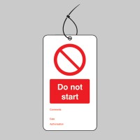 Do Not Start - Double Sided Tags (Pack of 10) - TESTTTTT!!!!! Do Not Start - Double Sided Tags (Pack of 10) - TESTTTTT!!!!!