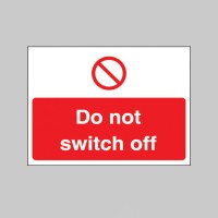 Do Not Switch Off Label 35 x 25mm - TESTTTTT!!!!! Do Not Switch Off Label 35 x 25mm - TESTTTTT!!!!!