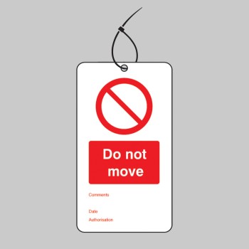 Do Not Move - Double Sided Tags (Pack of 10) - TESTTTTT!!!!! Do Not Move - Double Sided Tags (Pack of 10) - TESTTTTT!!!!!