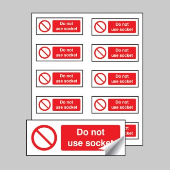 Do Not Use Socket Labels (Sheet of 10) - TESTTTTT!!!!! Do Not Use Socket Labels (Sheet of 10) - TESTTTTT!!!!!
