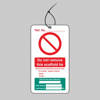 Scaffold Tie Test - Double Sided Tags (Pack of 10) - TESTTTTT!!!!! Scaffold Tie Test - Double Sided Tags (Pack of 10) - TESTTTTT!!!!!