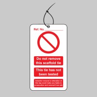 Scaffold Tie Do Not Remove - Double Sided Tags (Pack of 10) - TESTTTTT!!!!! Scaffold Tie Do Not Remove - Double Sided Tags (Pack of 10) - TESTTTTT!!!!!