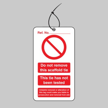 Scaffold Tie Do Not Remove - Double Sided Tags (Pack of 10) - TESTTTTT!!!!! Scaffold Tie Do Not Remove - Double Sided Tags (Pack of 10) - TESTTTTT!!!!!