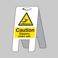 Caution - Slippery when Wet - Lightweight Self Standing Sign - TESTTTTT!!!!! Caution - Slippery when Wet - Lightweight Self Standing Sign - TESTTTTT!!!!!