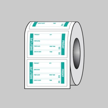 Food Shelf Life - Roll of Labels - TESTTTTT!!!!! 