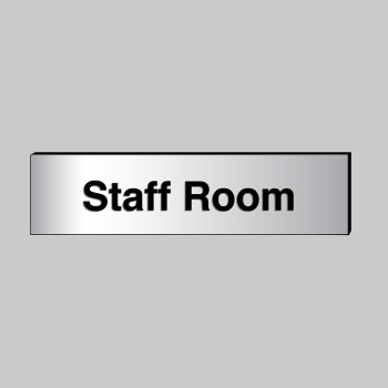 Staff Room - Engraved - Aluminium / Brass Effect - TESTTTTT!!!!! 