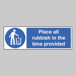 Place All Rubbish in Bins Provided - TESTTTTT!!!!! Place All Rubbish in Bins Provided - TESTTTTT!!!!!