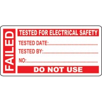 Failed - PAT Test Write On Labels (Roll of 250) - TESTTTTT!!!!! 