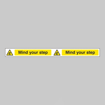 Mind Your Step - Self Adhesive Vinyl - 400 x 35mm - TESTTTTT!!!!! Mind Your Step - Self Adhesive Vinyl - 400 x 35mm - TESTTTTT!!!!!