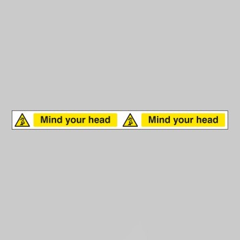 Mind Your Head - Self Adhesive Vinyl - 400 x 35mm - TESTTTTT!!!!! Mind Your Head - Self Adhesive Vinyl - 400 x 35mm - TESTTTTT!!!!!