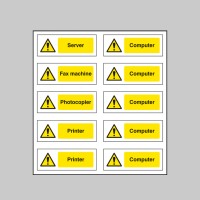 Office Labels (Various Machinery) (Sheet of 10) - TESTTTTT!!!!! Office Labels (Various Machinery) (Sheet of 10) - TESTTTTT!!!!!