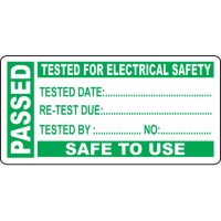 Passed - PAT Test Write On Labels (Roll of 250) - TESTTTTT!!!!! 