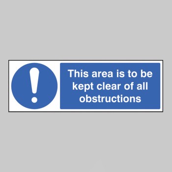 This Area Is to be Kept Clear of All Obstructions - TESTTTTT!!!!! 