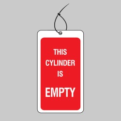 This Cylinder Is Empty - Safety Tag (Pack of 10) - TESTTTTT!!!!! This Cylinder Is Empty - Safety Tag (Pack of 10) - TESTTTTT!!!!!