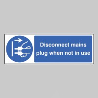Disconnect Mains Plug When Not in Use - TESTTTTT!!!!! 