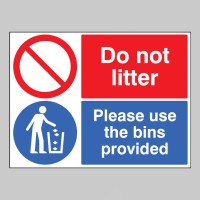 Do Not Litter - Please Use the Bins Provided - TESTTTTT!!!!! 