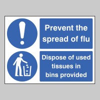 Prevent the Spread of Flu - Dispose of Used Tissues in Bins Provided - TESTTTTT!!!!! 