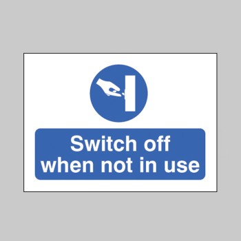 Switch Off When Not in Use - Label - TESTTTTT!!!!! Switch Off When Not in Use - Label - TESTTTTT!!!!!