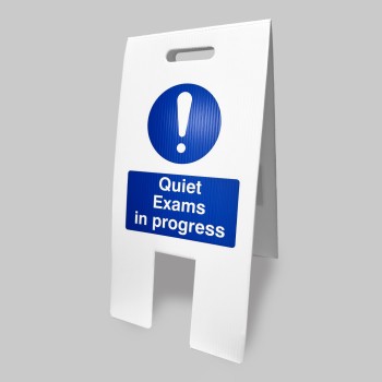 Quiet Exams in Progress - Lightweight Self Standing Sign - TESTTTTT!!!!! Quiet Exams in Progress - Lightweight Self Standing Sign - TESTTTTT!!!!!