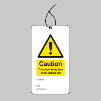 Lockout Tag - Caution - this Machinery Has Been Locked Out (Pack of 10) - TESTTTTT!!!!! Lockout Tag - Caution - this Machinery Has Been Locked Out (Pack of 10) - TESTTTTT!!!!!