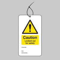 Lockout Tag - Caution - Locked Out for Safety (Pack of 10) - TESTTTTT!!!!! Lockout Tag - Caution - Locked Out for Safety (Pack of 10) - TESTTTTT!!!!!