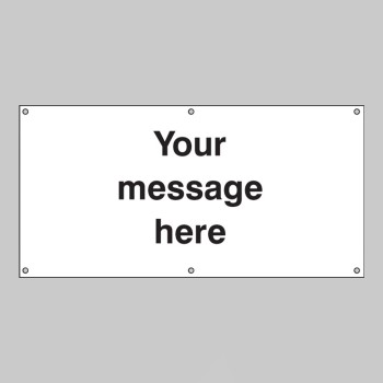 Your Message Here - Banner with Eyelets - 1270 x 610mm - TESTTTTT!!!!! 