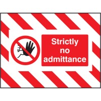 Door Screen Sign - Strictly No Admittance - TESTTTTT!!!!! 