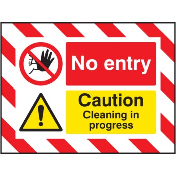 Door Screen Sign - No Entry Caution - Cleaning in Progress - TESTTTTT!!!!! 