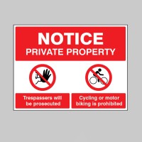 Private Property - Trespassers will be Proscuted - Cycling or Motor Biking is Prohibited - TESTTTTT!!!!! Private Property - Trespassers will be Proscuted - Cycling or Motor Biking is Prohibited - TESTTTTT!!!!!