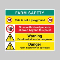 Farm Site Safety Board with 4 Safety Messages - TESTTTTT!!!!! Farm Site Safety Board with 4 Safety Messages - TESTTTTT!!!!!